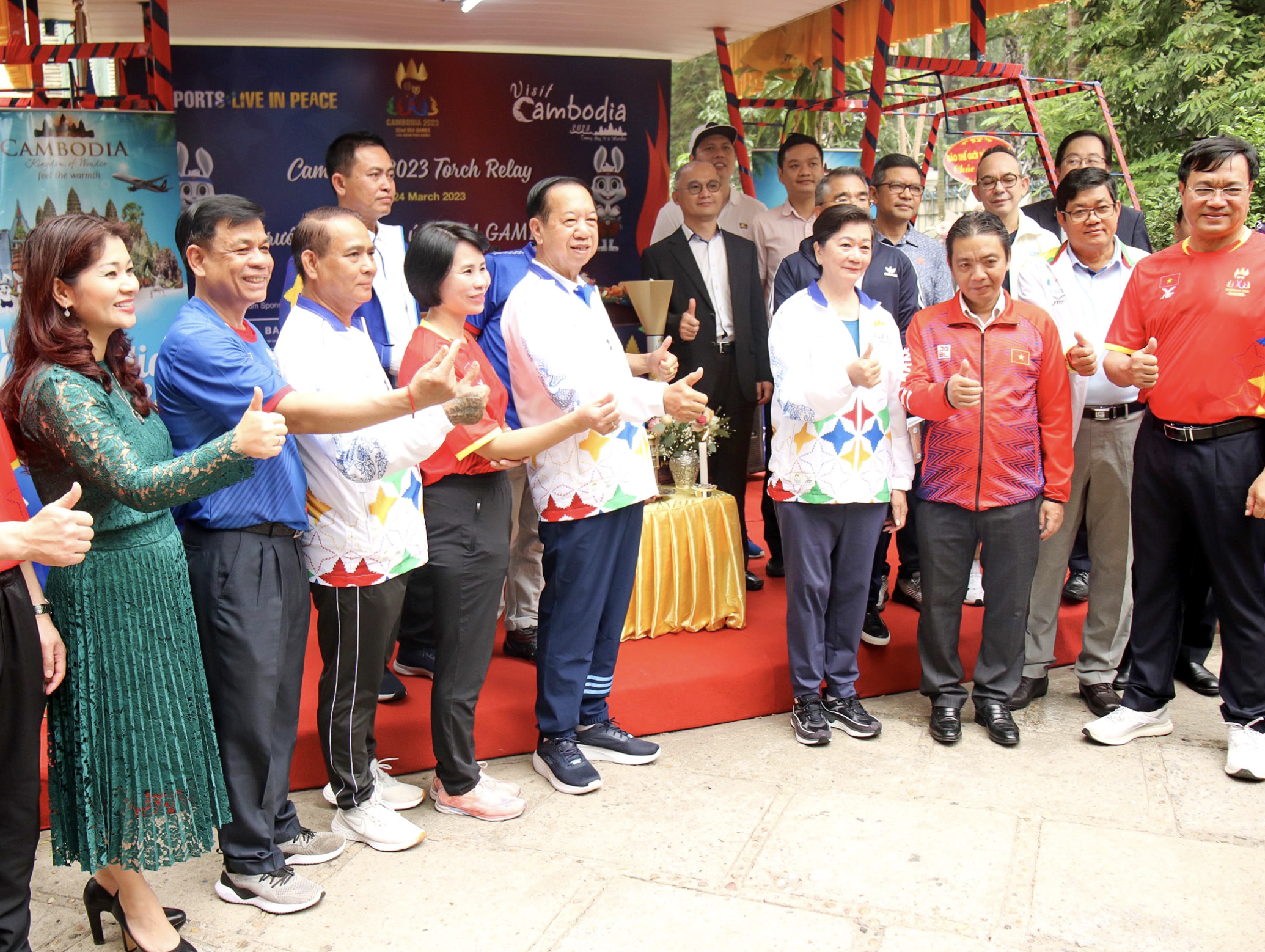 Việt Nam và Campuchia tổ chức Lễ rước đuốc SEA Games 32