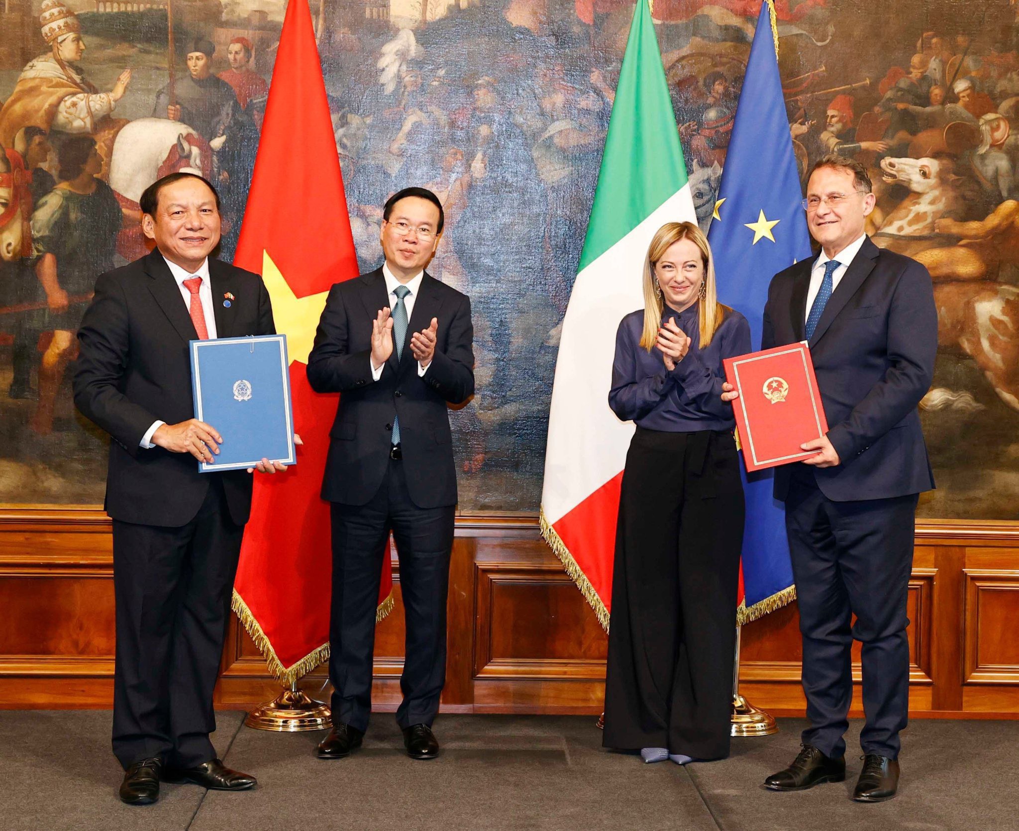 Việt Nam, Italia kí kết Chương trình hợp tác văn hoá cấp Chính phủ