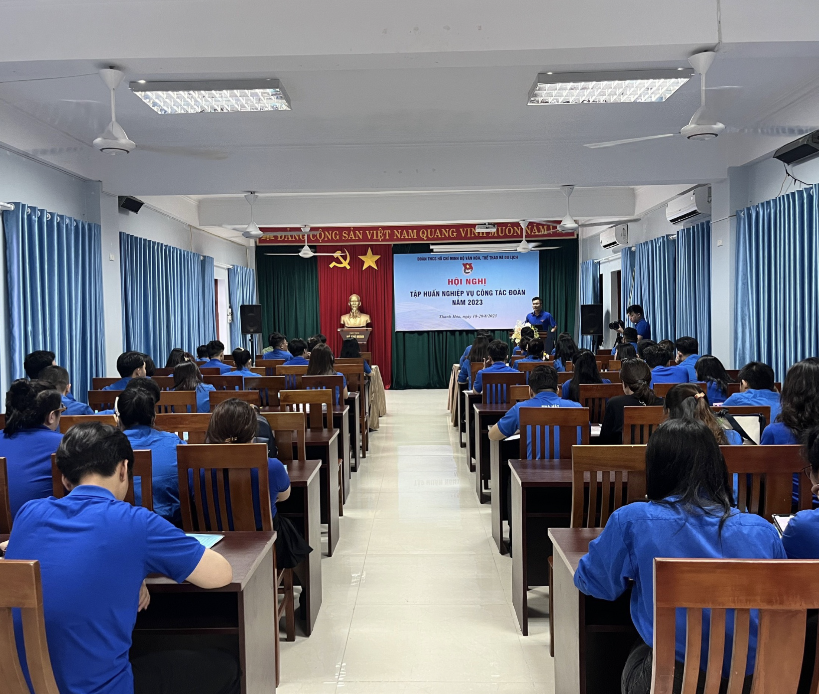 Chi đoàn thanh niên Cục Hợp tác Quốc tế tham gia chương trình tập huấn nghiệp vụ công tác Đoàn năm 2023 tại Thanh Hóa