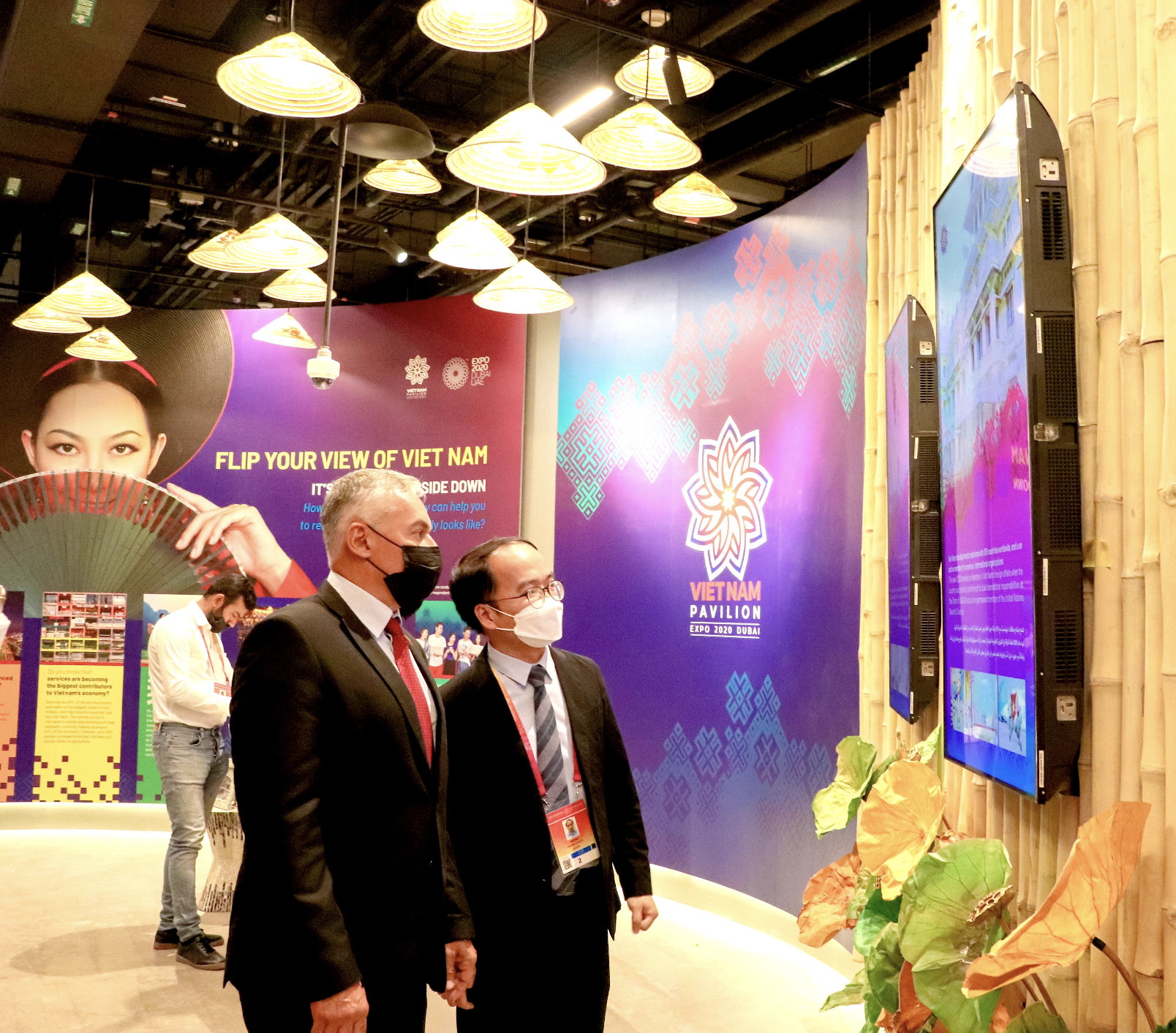 Bộ trưởng Bộ Du lịch Venezuela thăm Nhà Triển lãm Việt Nam tại EXPO Dubai 2020