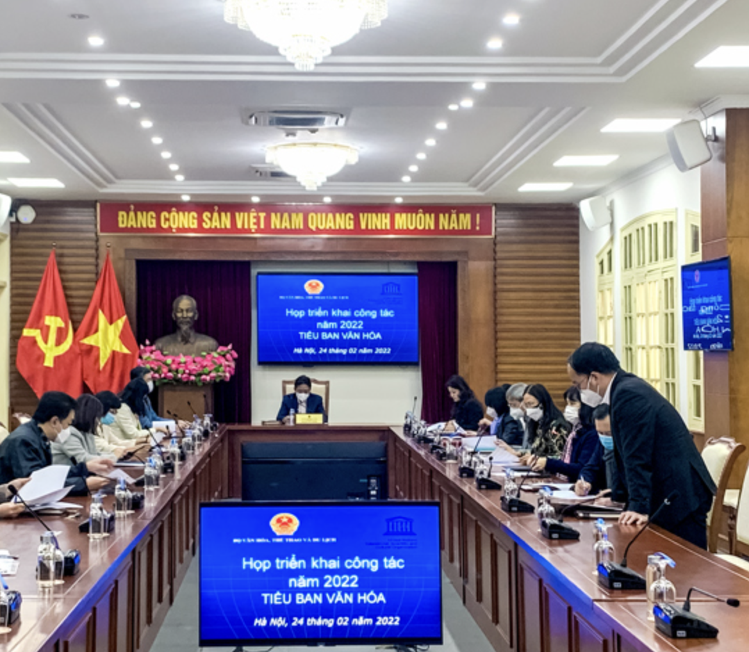 Thứ trưởng Hoàng Đạo Cương chủ trì Phiên họp triển khai Kế hoạch công tác năm 2022 của Tiểu ban Văn hóa